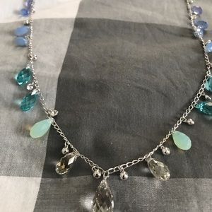 Crystal long necklace